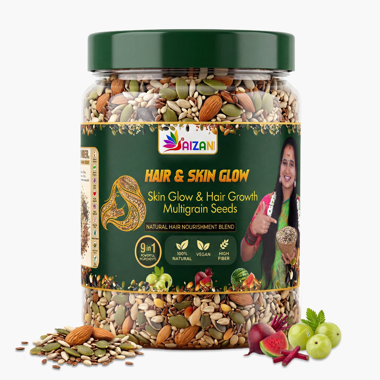SKIN GLOW & HAIR GROWTH - Multigrain Seeds (Roasted)