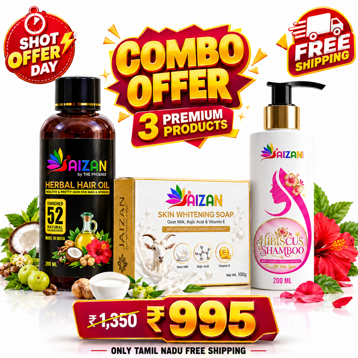  Hair Care + Shampoo + Skin Care